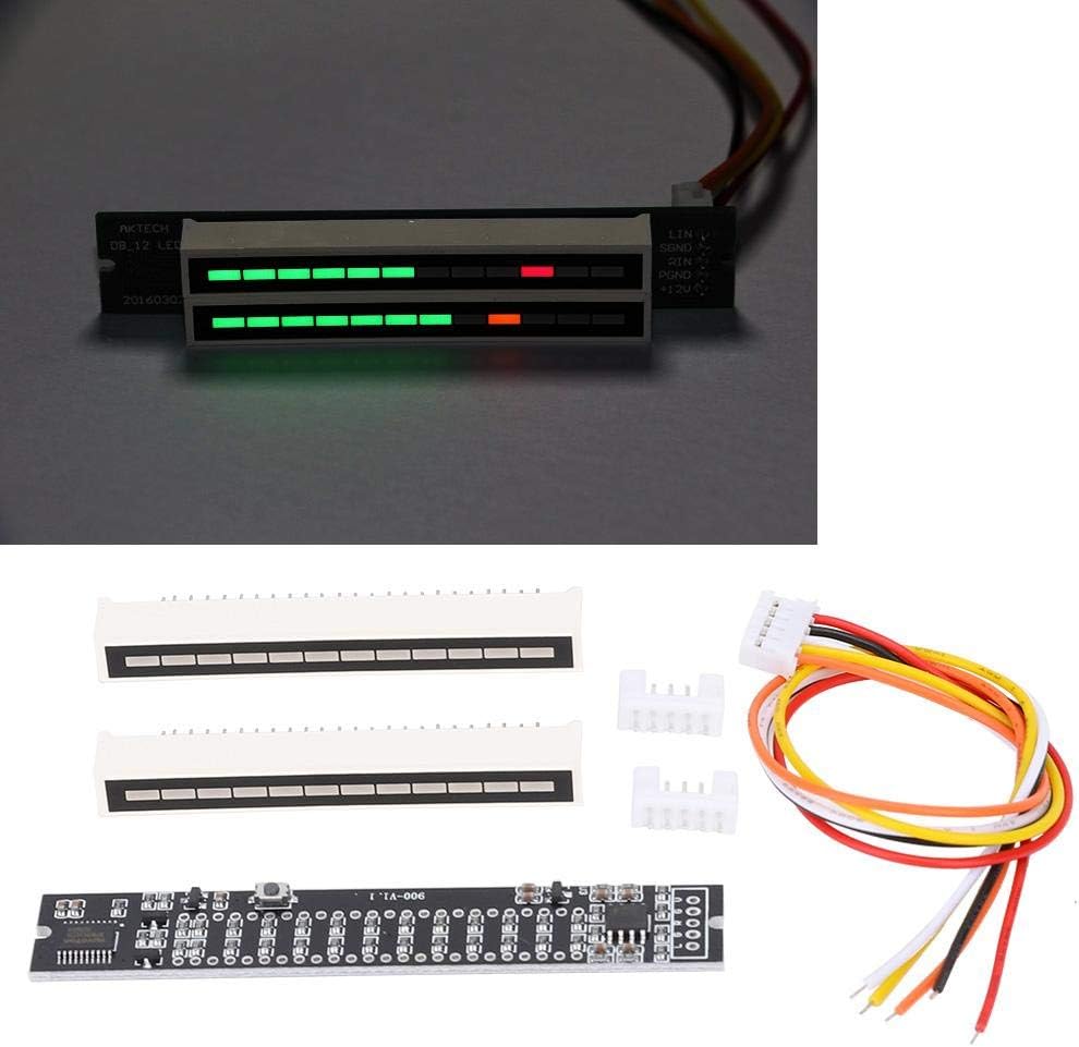 EBTOOLS Semiconductor Audio Spectrum Indicator, VU Meter Amplifier Board, Voice Sound Control DIY 12 Level for Musicians and Sound Audio Professionals(Music Spectrum Level