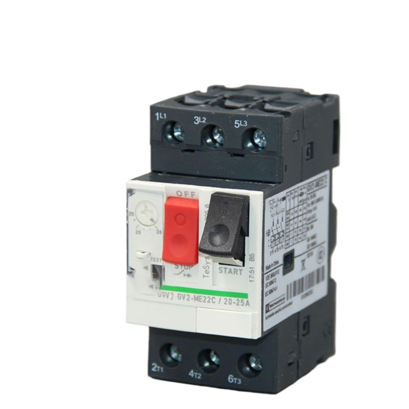 UWXGICV 1PCS GV2ME22C 20-25A for Electric GV2ME22C 20-25A Motor Protector Motor Circuit Breaker