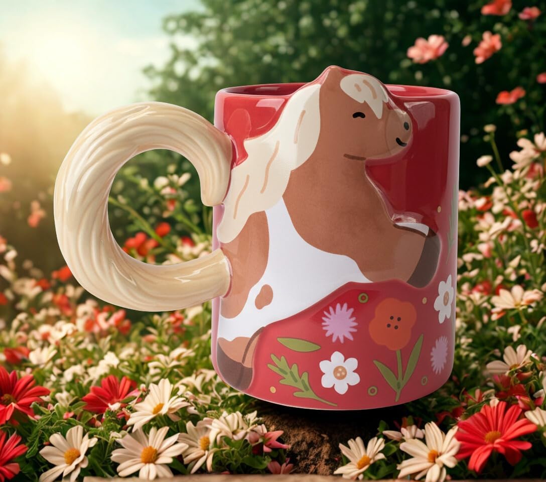 Starbucks Ceramic Mug 12 oz Year of the Horse Design | Festive Collectible Giftable Seasonal Coffee Cup