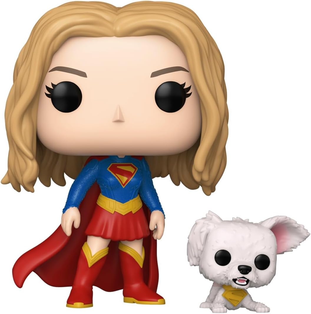 Funko Pop! & Buddy: Supergirl - Supergirl with Puppy Krypto - Collectable Vinyl Figure - Gift Idea - Official Merchandise - Toys for Kids & Adults - Marvel Fans - Figure for Collectors and Display