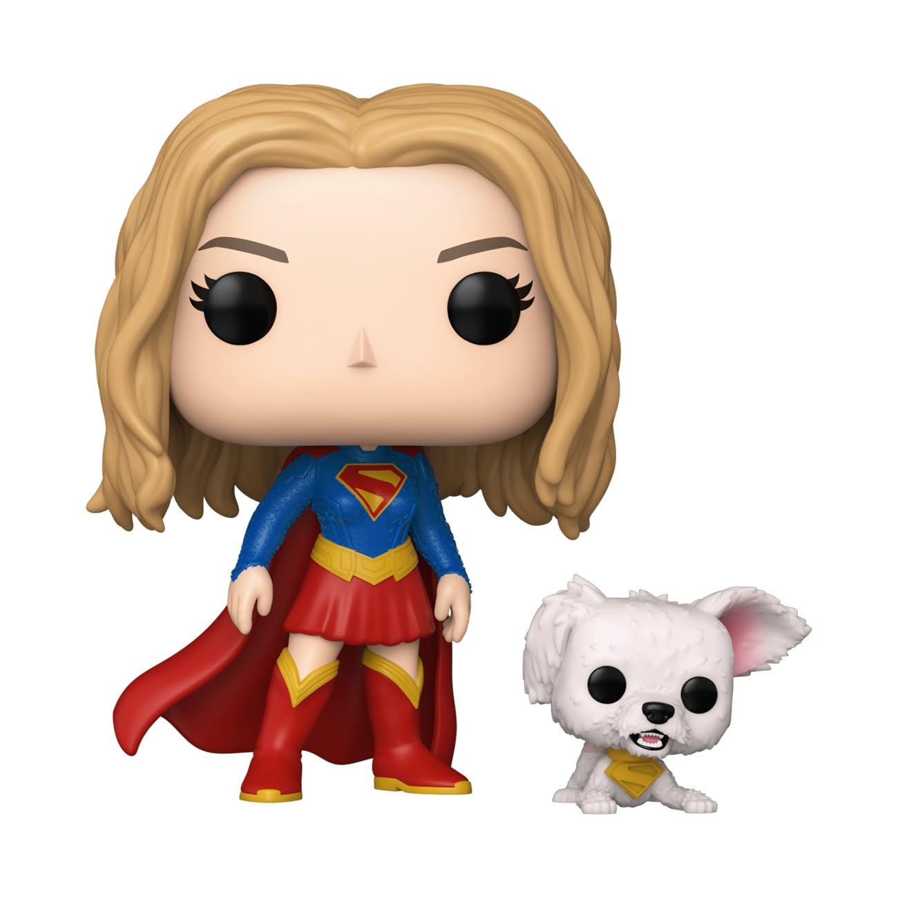 Funko Pop! & Buddy: Supergirl - Supergirl z Puppy Krypto - kolekcjonerska figurka winylowa - pomysł na prezent - oficjalny towar - zabawki dla dzieci i dorosłych - fani Marvela - figurka dla
