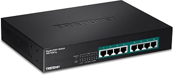 TRENDnet 8-Port Gigabit GREENnet PoE+ Switch, TPE-TG81g,Lifetime Protection