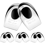 Heel Cups for Achilles Tendonitis & Plantar Fasciitis - 6 Pack Gel Shoe Inserts for Heel Pain Relief, Arch Support, for Women & Men