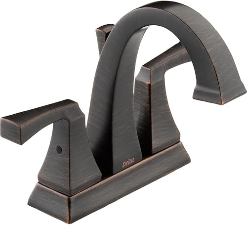 Miniatura 1 de Delta Faucet Dryden - Grifo de baño central, grifo de lavabo de baño de bronce aceitado, grifo de baño de 2 asas, conjunto de drenaje de metal,