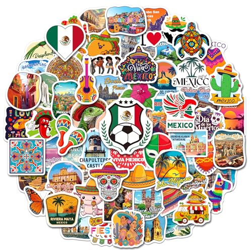 200 PCS Mexico Travel Stickers Bulk Mexican Souvenirs Stickers