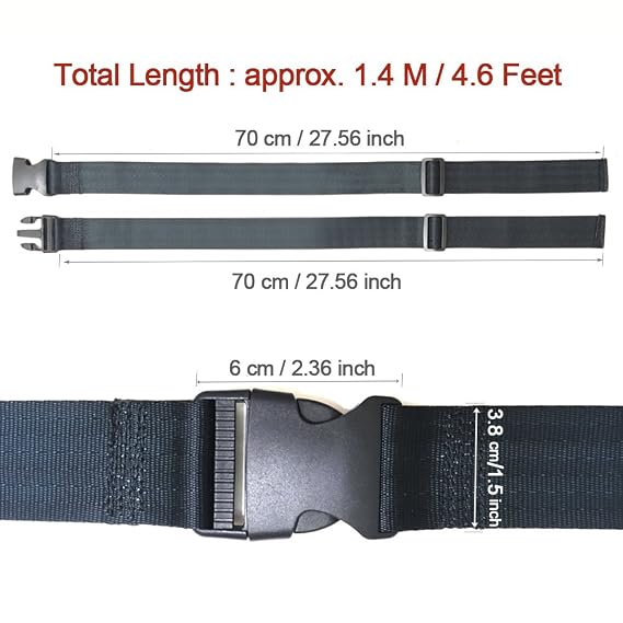 ZARPMA Baby 2 Point Safety Belt,Safety Harness for Child Kid Infant Safe Strap for Pushchair,HighChair,Child Chair,Stroller(1.4 M Length)