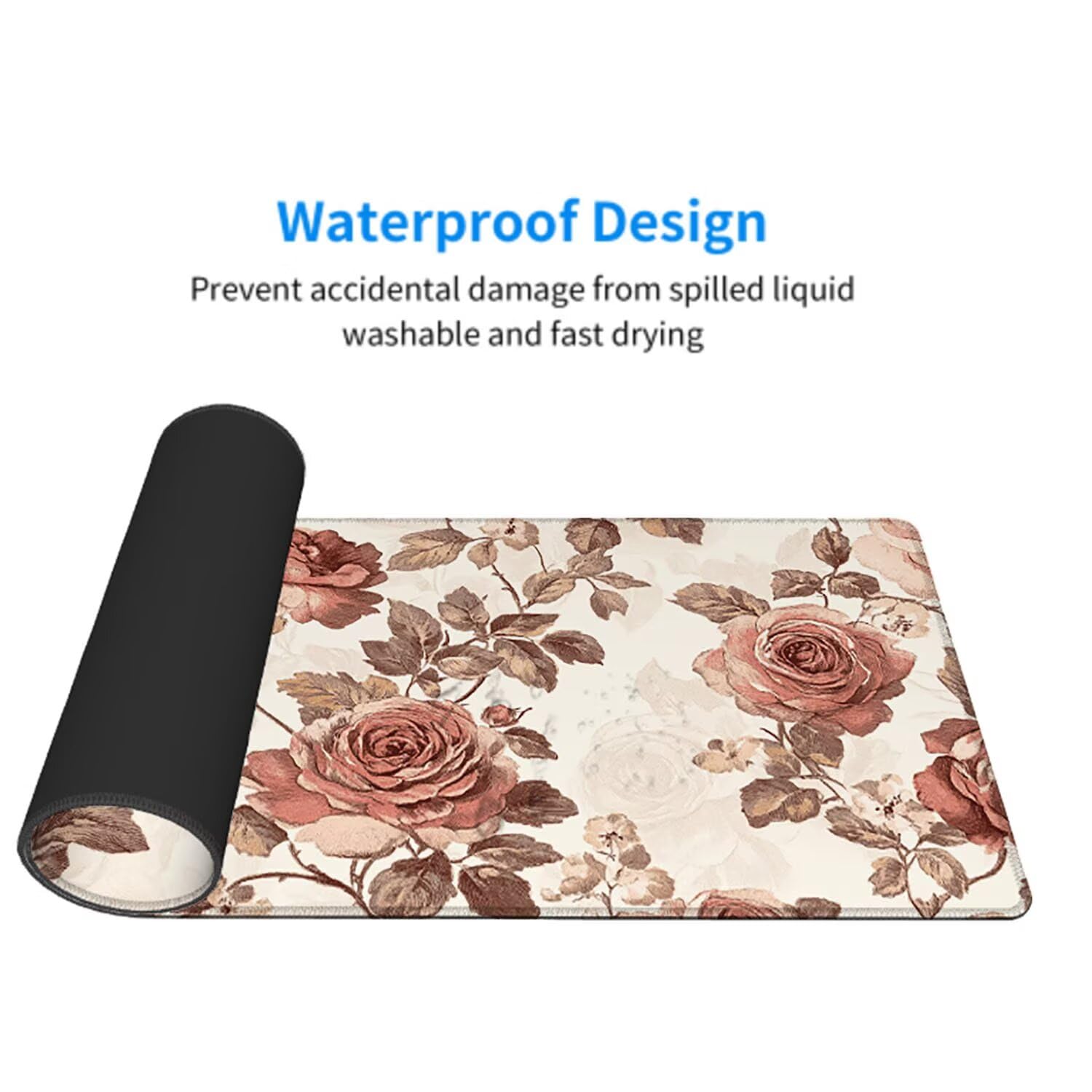 Abstrakcyjna podkładka pod mysz pod mysz pod mysz do gier XXL 1400 x 600 x 3 mm podkładka pod mysz gumowa kwiat duża podkładka pod rękę gracz akcesoria wodoodporne PC, do klawiatury laptopa w-7956