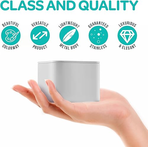 Miniatura 4 de Hearts & Crafts Recipientes de lata de 8 onzas con tapas, color amarillo brillante, paquete de 24, resistentes al calor, no se oxidan, para hacer