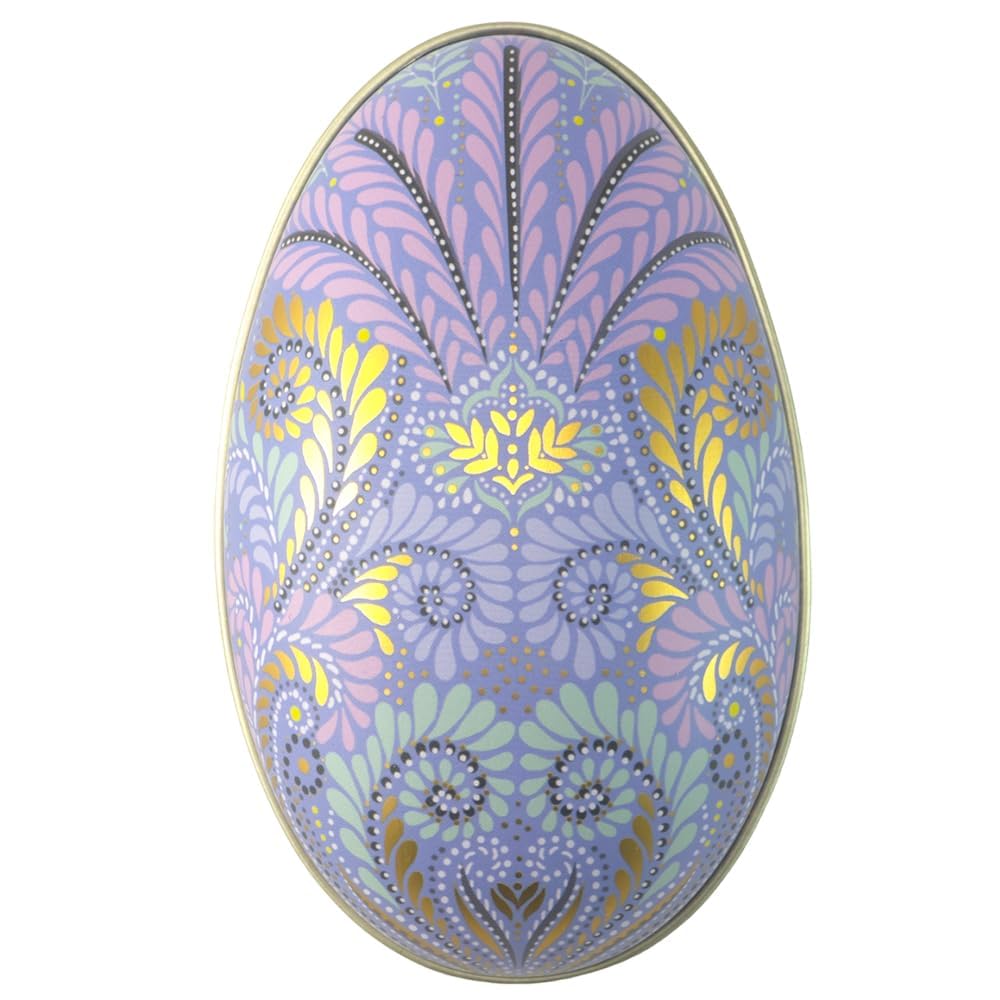That's Crackers! Blue | Sara Miller | Two-Part Fillable Tinware Easter Egg | Lovely Gift