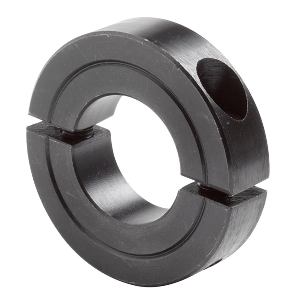 4 Set * Climax Metal H2C-125 Shaft Collar, Steel with Black Oxide Finish, Two Piece, 1-1/4