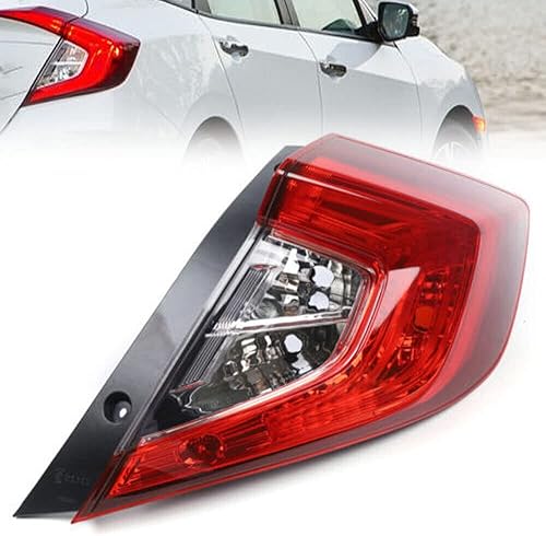 Miniatura 1 de Para 2016 2017 2018 2019 2020Honda Civic Sedan Luz trasera derecha Pasajero Luz trasera exterior trasera roja HO2804110 33550TBAA01 (luz trasera