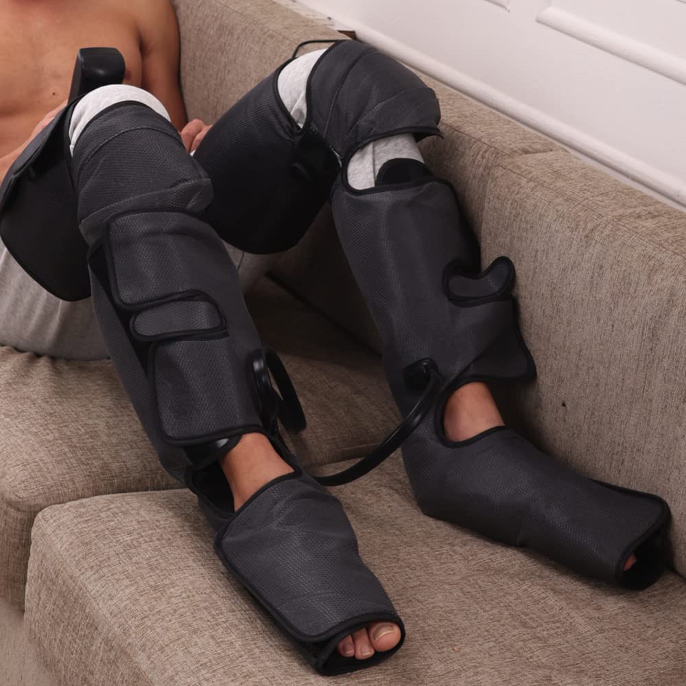 beatXP AirStream Pro Air Compression Full Leg Massager with Handheld Remote| Calf, Foot, Thigh Blood Circulation with Heat Therapy for Swelling and Edema Pain Relief, Corded Electric, Black beatXP AirStream Pro Air Compression Full Leg Massager with Handheld Remote| Calf, Foot, Thigh Blood Circulation with Heat Therapy for Swelling and Edema Pain Relief, Corded Electric, Black