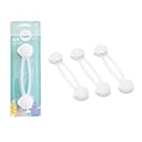 Home Safety Multi-Purpose Adhesive Latch 3 Pack, Award-Winning Brand, Childproofing Lock, No Tools Needed White