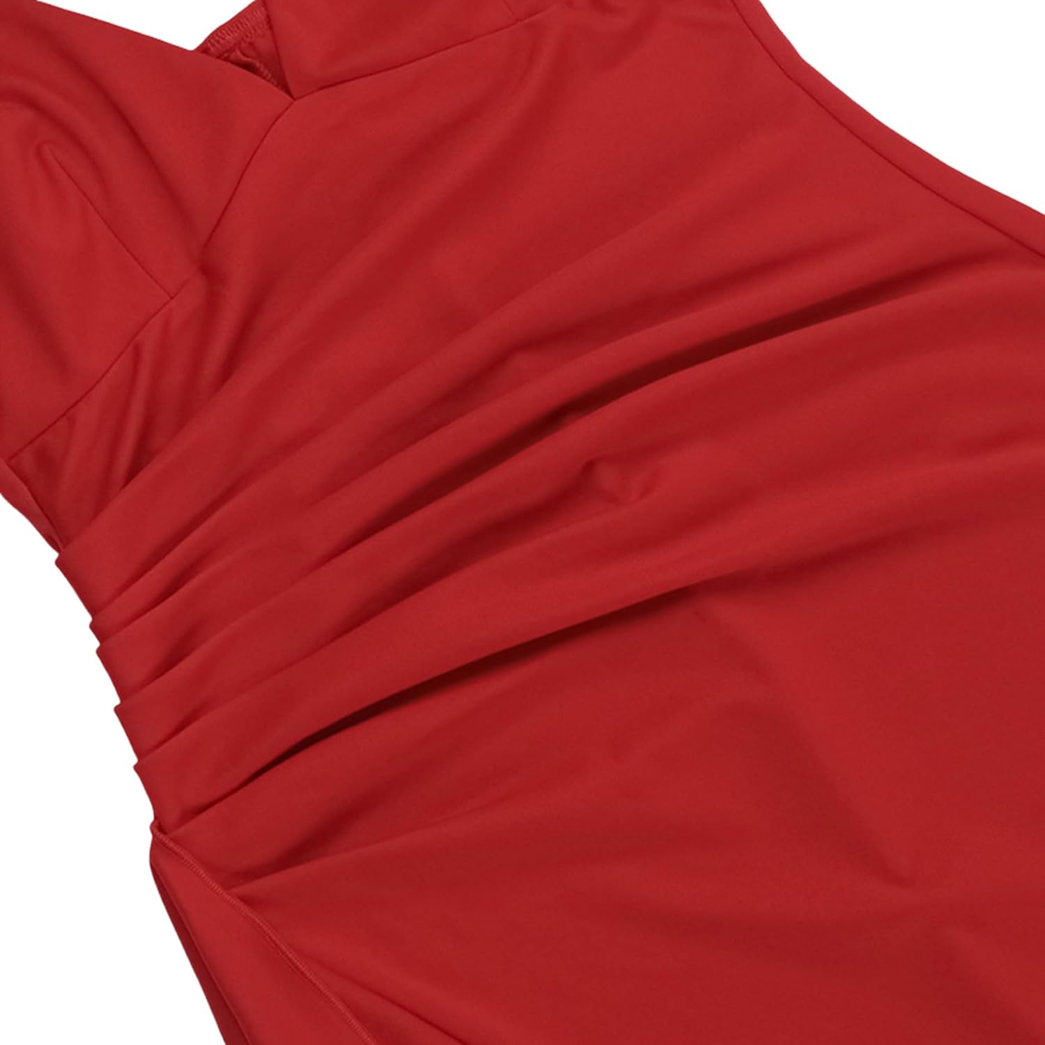 Women's Spaghetti V Neck Formal Maxi Evening Gowns Cocktail Dress Floor Length Maxi Dress Bodycon Ruched Party Dresses - Image 7