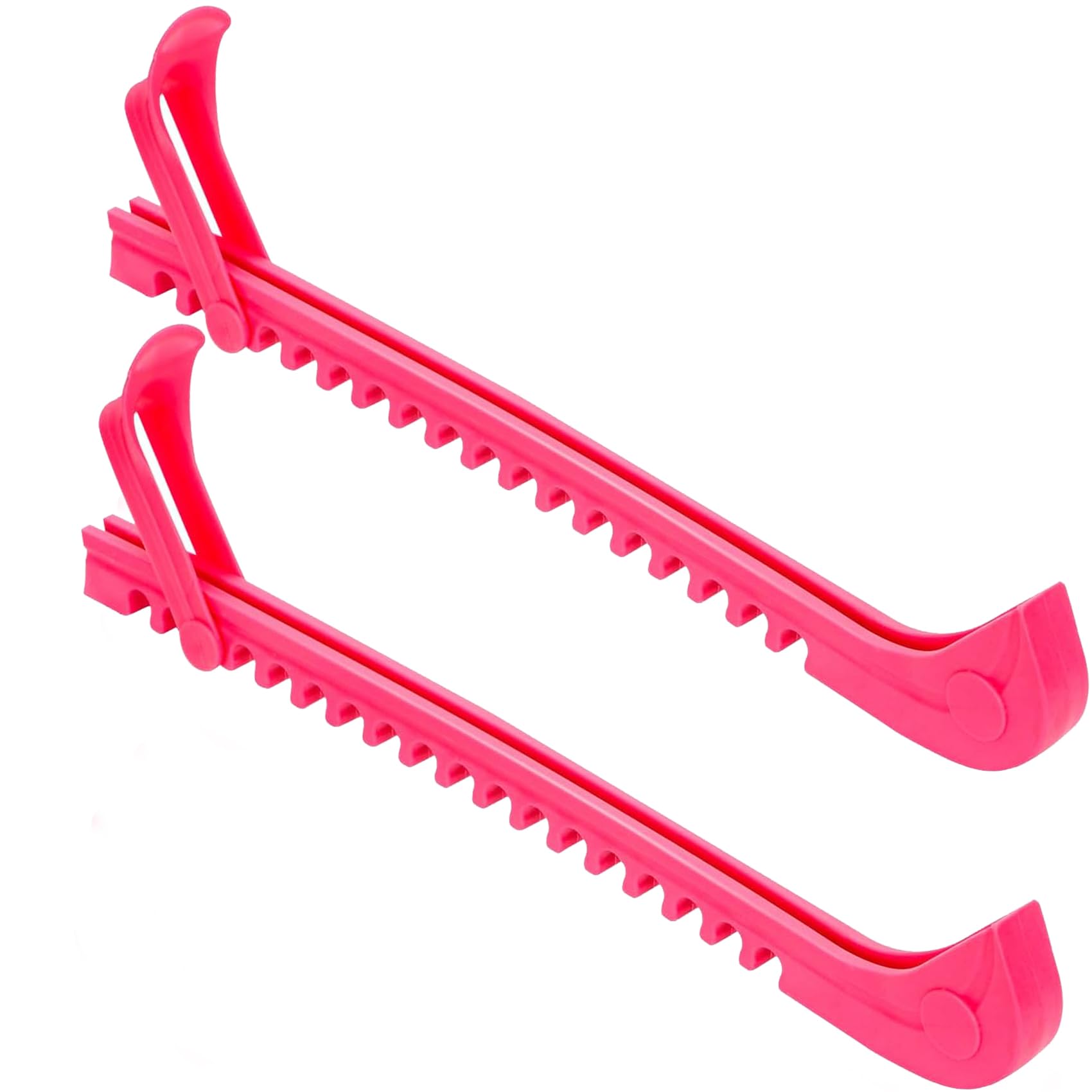 QHNTXQD Ice Skate Guards, Hockey Shoes Ice Skate Blade Covers with Adjustable Buckles Non-Slip Figure Skates Protector Accessories for Kids Adults (Pink)