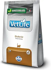Vet Life Ração Farmina Diabetic Para Gatos Adultos Diabéticos - 2Kg