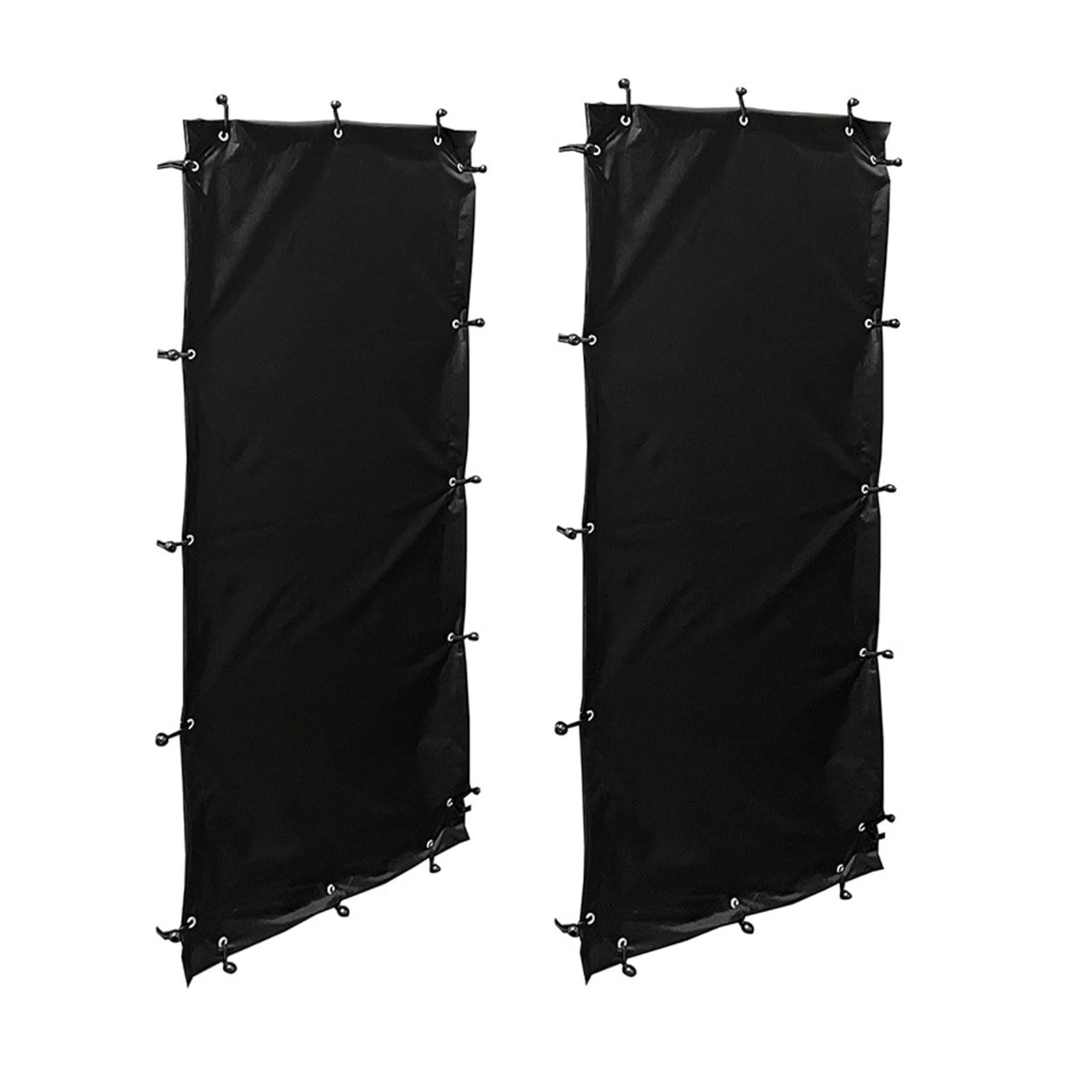 Firewood Weather Proof Curtain Set, Wood Shed Polyester Panel Curtain Suitable For 66x148cm Wood Frame for Camping BBQ