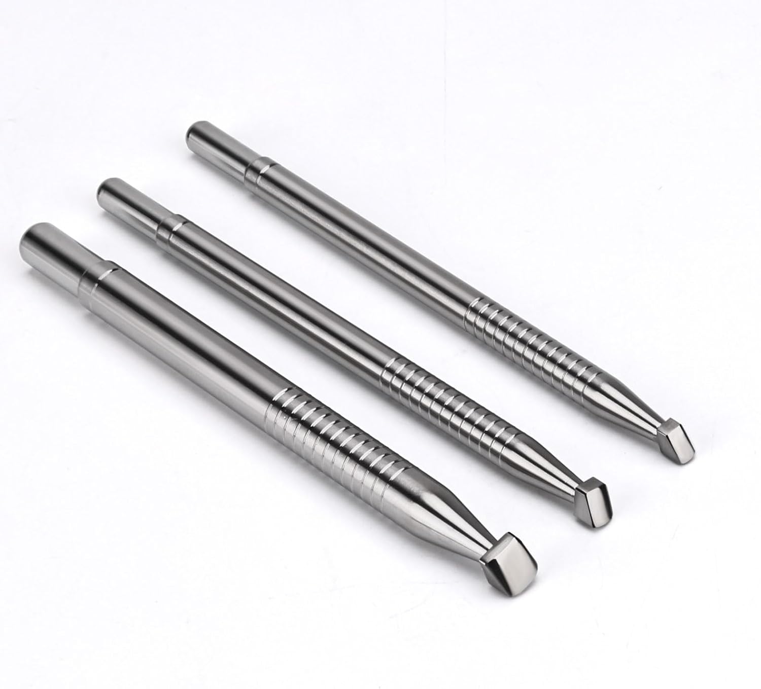 Singring Leather Stamping Tool Beveling Set 3Pcs Smooth Beveler Stamps Stainless Steel Carving DIY LeatherCrafts Kit