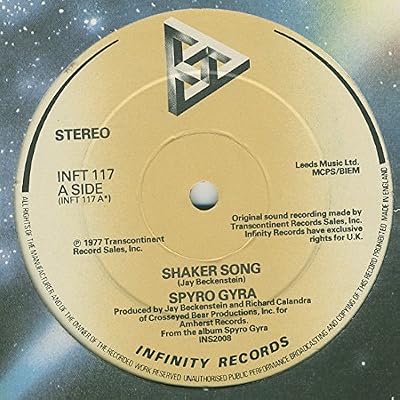 SHAKER SONG 7 INCH (7" VINYL 45) UK INFINITY 1979