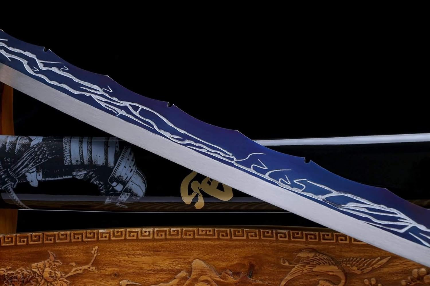 Chinese Sword,Broadsword(Forged High Carbon Blade,Leather Scabbard) Full Tang