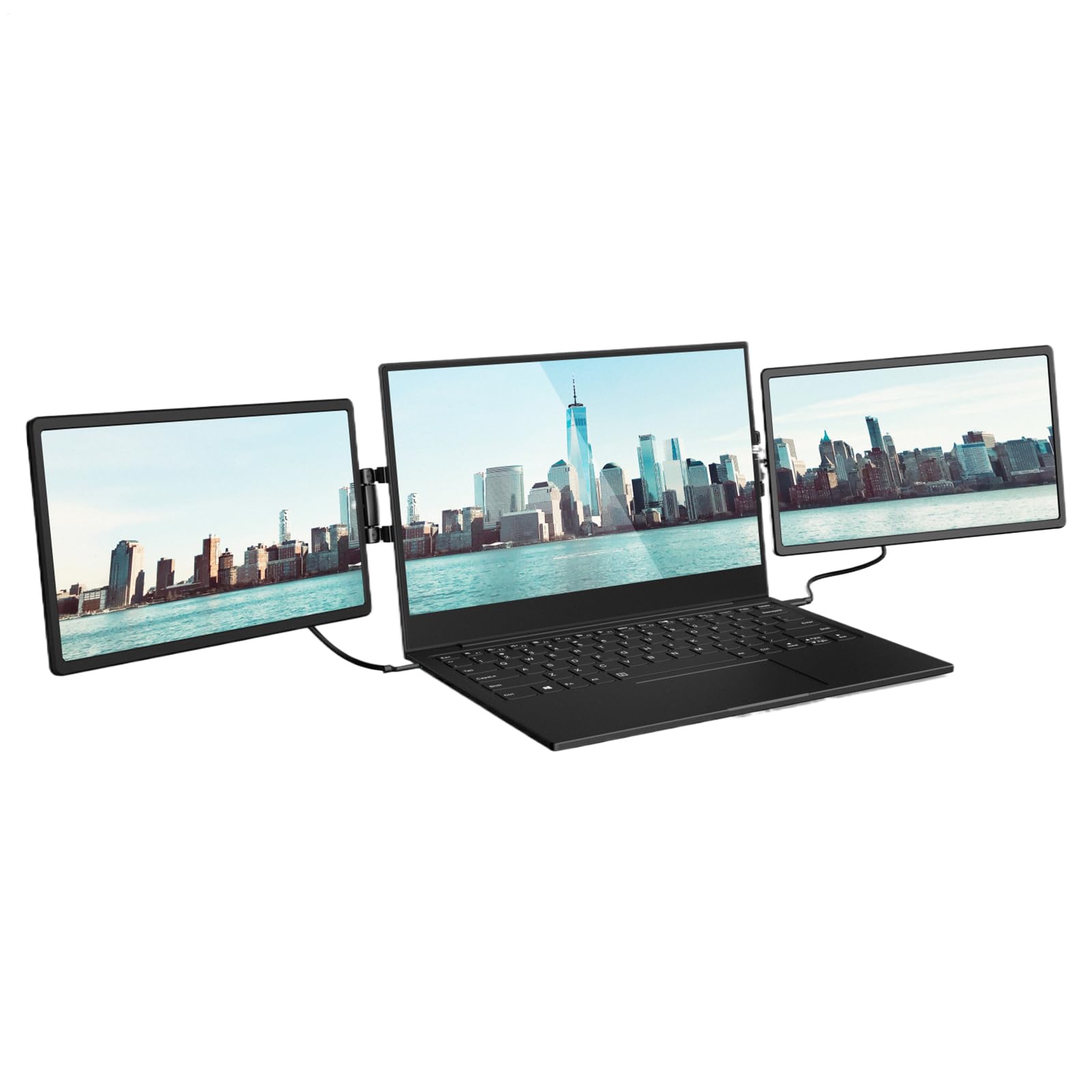 Monitor Portatile per Laptop Con Porta USB Esterno Portatile | Accessorio Doppio Monitor Per Laptop Per Viaggio Scrivania Conferenza Campeggio Ufficio Casa Business Studio Lavoro Studenti