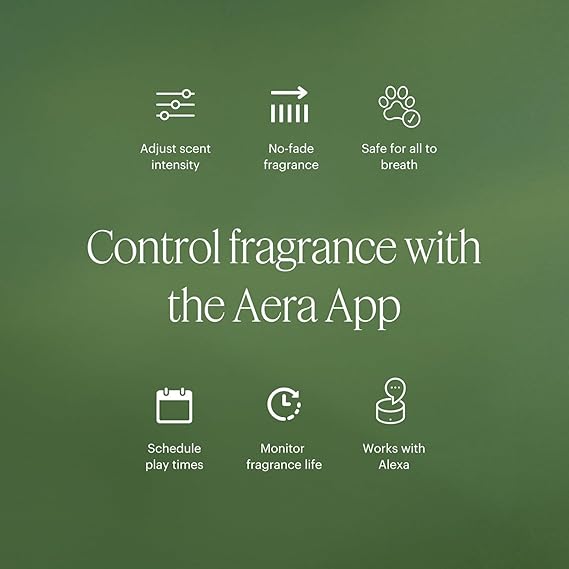 Aera White Tea Home Fragrance Scent Refill Bundle for Mini  Size Diffuser - Elegant Embrace Fragrance - Notes of White Tea, Jasmine and Thyme