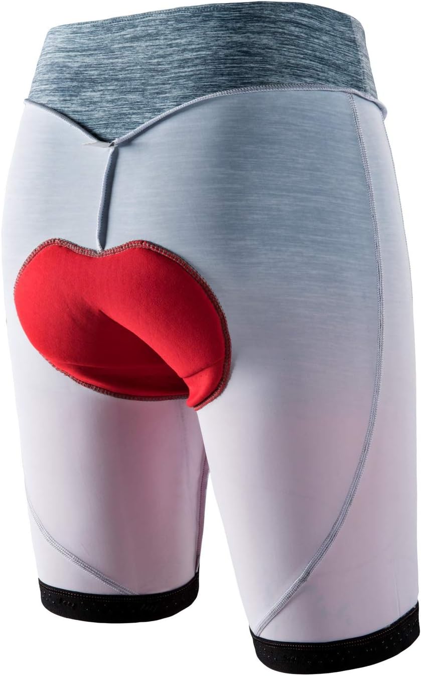 beroy Womens Cycling Shorts with Padded,Ladies Bike Shorts(S Orange)