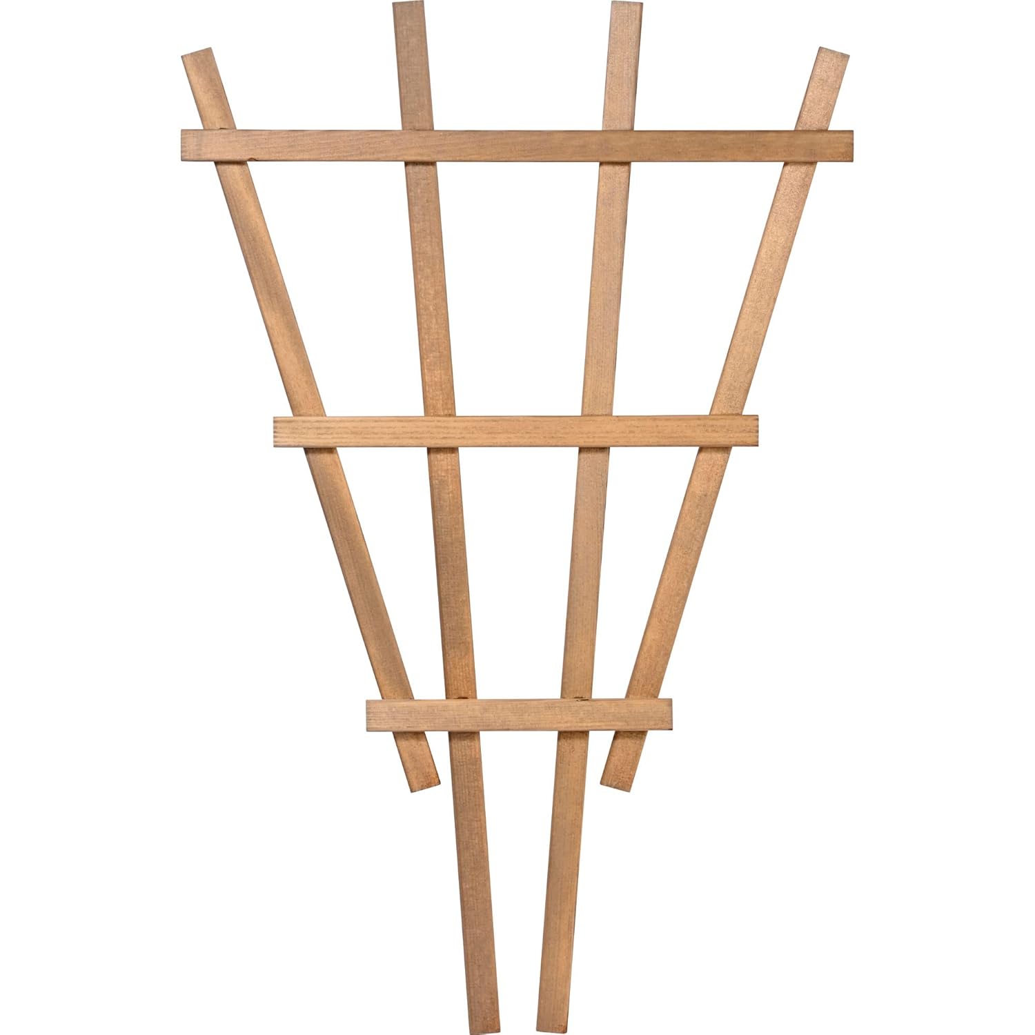 dobar® Green Label Vieste 29187FSCe Decorative Flower Pot Trellis Set of 4 Wooden Trellis 37 x 1.4 x 59 cm Plant Support Size XL Brown