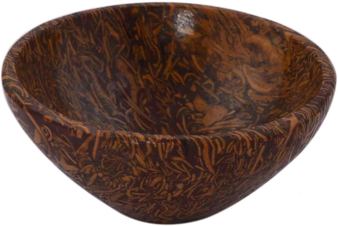 Handmade Carved Marium Jasper Bowl Reiki Gift Healing Crystal Charged 2.7 to 3 inches Approx