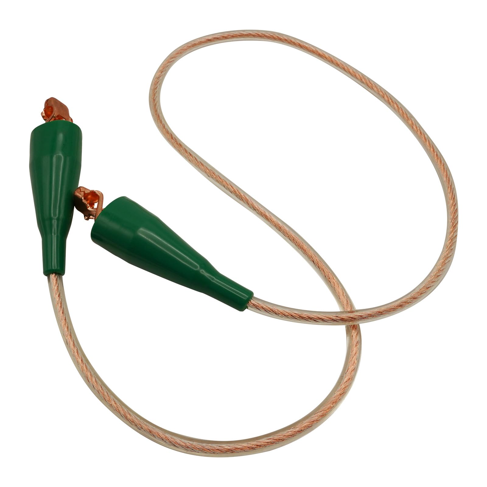 Alambre de unión flexible de 10 pies de largo con dos clips de cobre