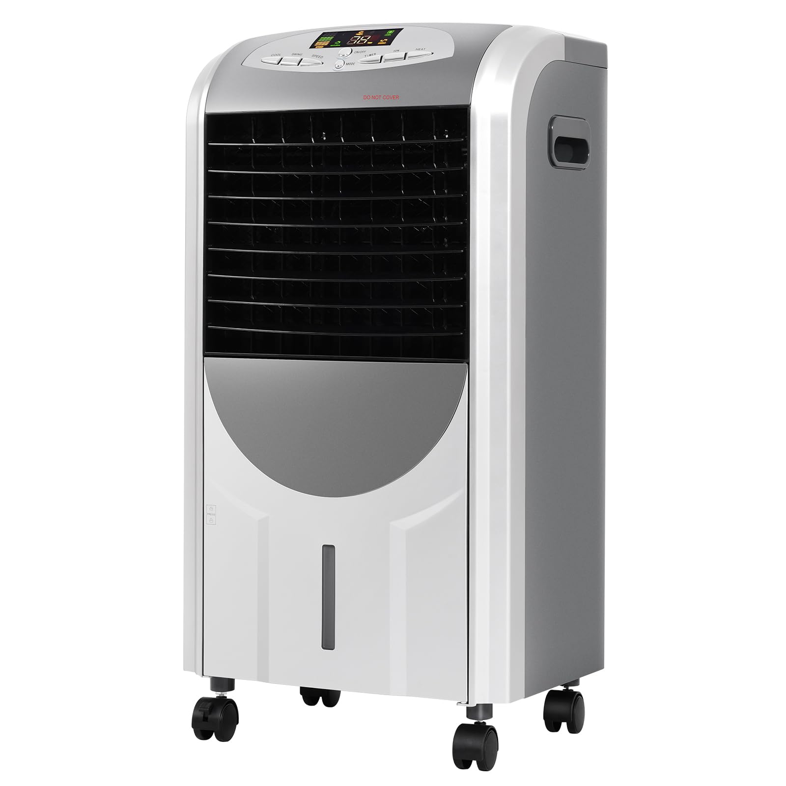 RELAX4LIFE Raffreddatore Evaporativo 5 in 1 Nuova 2026 con Raffreddamento 75W, Riscaldamento 2000W, Umidificatore, Ventilatore, Purificatore d’Aria, Timer 8H, Serbatoio 7L (5in1 Total 7L 2026)