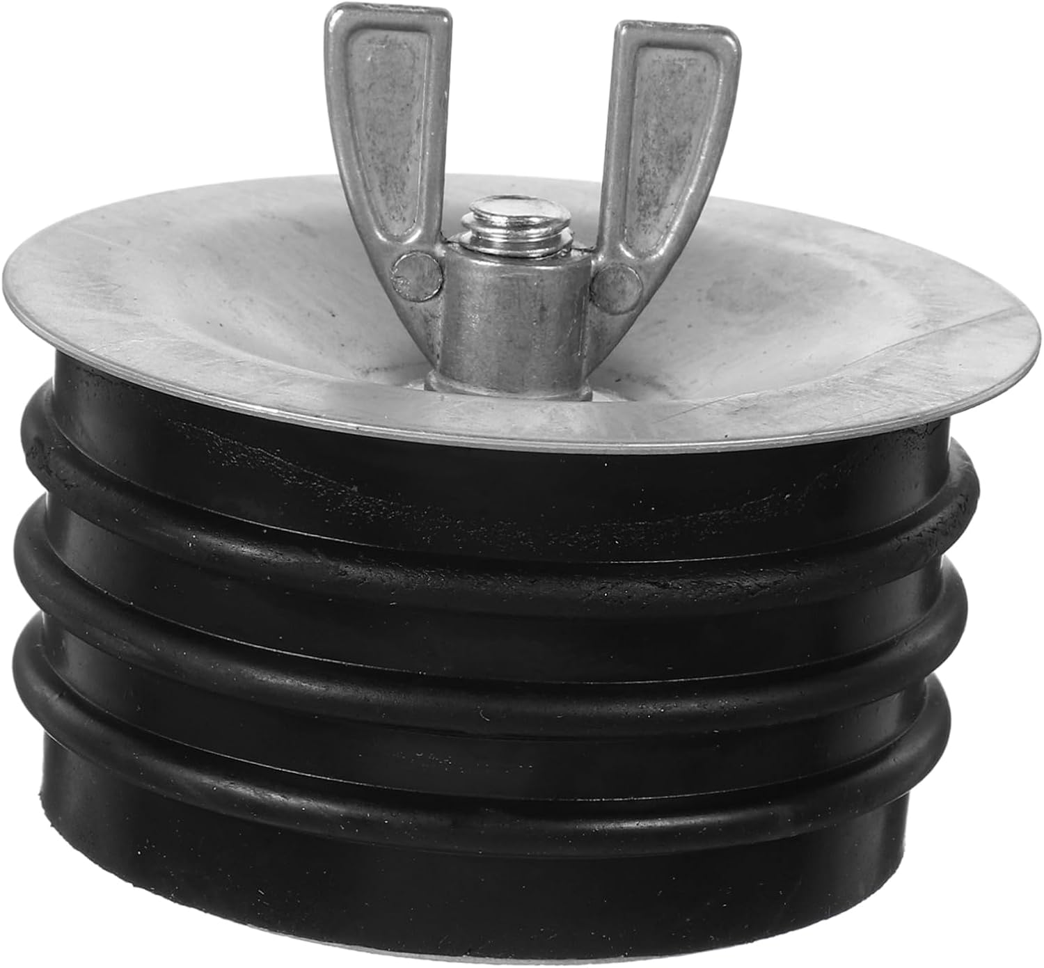3 Inch Expansion Pipe Plug with Galvanized Screw and Wing Nut
