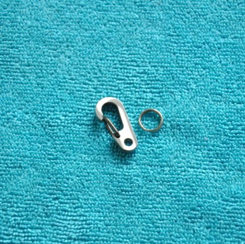 Doingoutdoor Titanium Mini Carabiner Snap Hook Key Chain Camping Hiking Outdoor Tool (Small One)