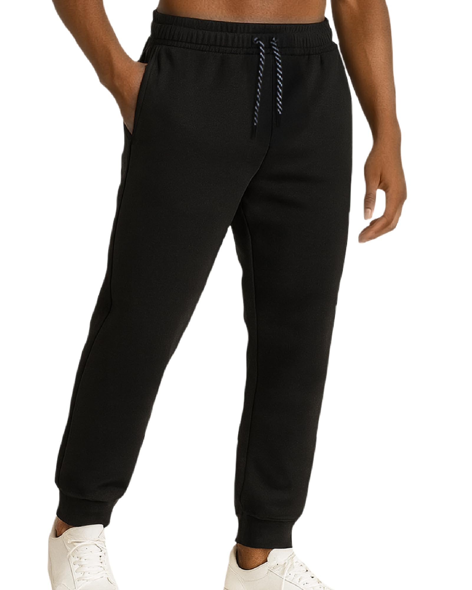 Spyder Mens Sweatpants - Athletic Performance Fleece Joggers Sweatpants for Men for Gym Workout and Running (Sizes: S-XXL), Black, Large