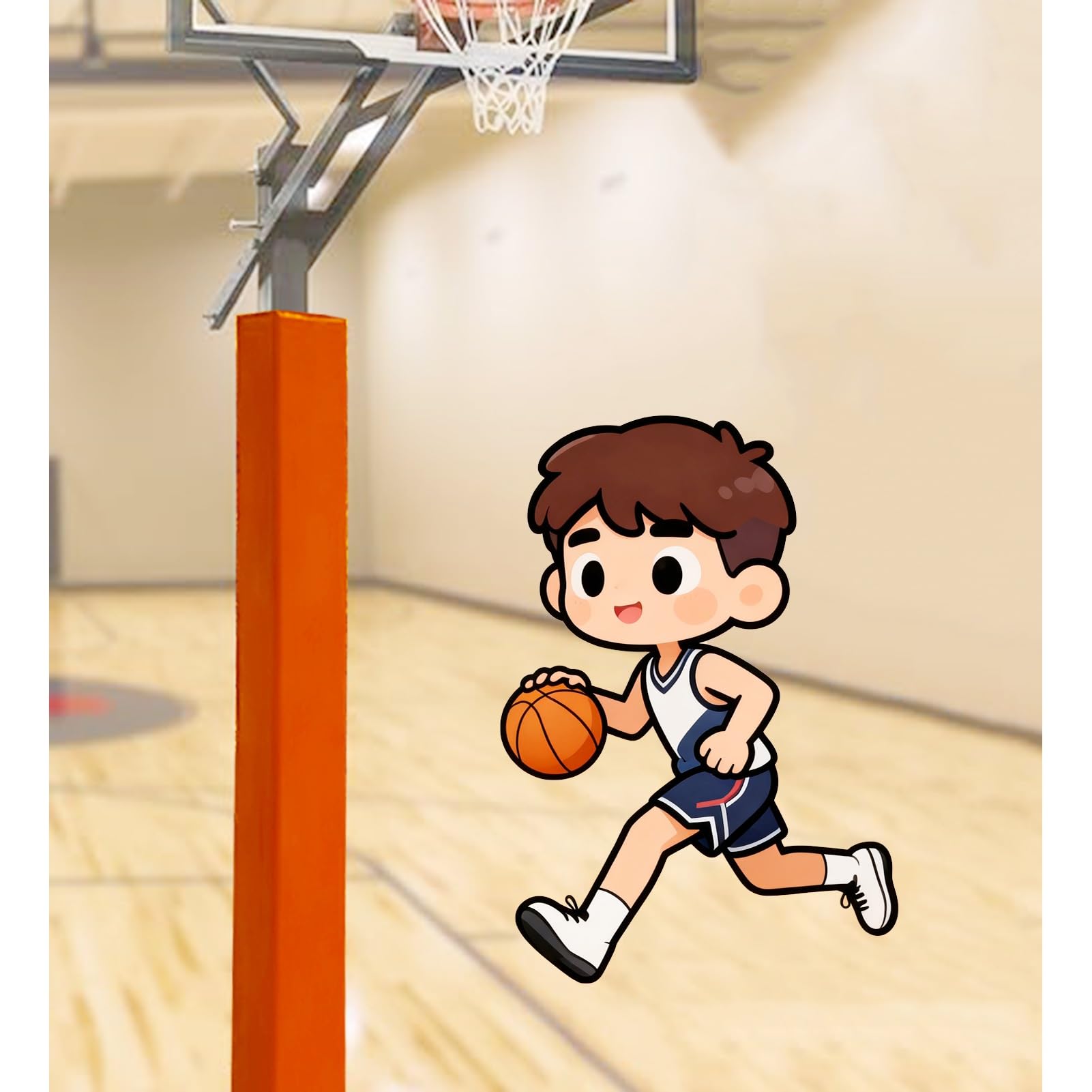Almohadilla para Poste de Baloncesto Acolchado para Postes de Aro de Baloncesto de 183 cm para Protección de Jugadores, Almohadilla Protectora para Postes de Juegos