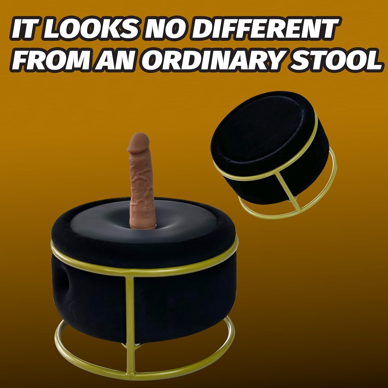 Adjustable Speed Sex Riding Machine, Black Seat Dildo Chair Massage, Sex Dildo Massage Seat for Vagina, Clitoral, Anal Stimulation Sex Furniture for Bedroom