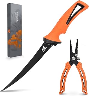 Sponsored Ad - KastKing Fillet Knife, Fishing Pliers, Corrosion-Resistant Coated Fillet Knife, Coated Stainless Steel Fish...