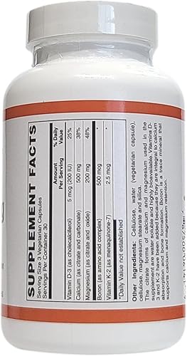 Miniatura 2 de Cal-MAG CAPS, con D-3, K-2 y Boro, 90 Cápsulas Vegetarianas