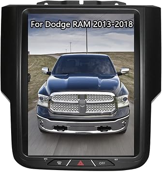 Touch Screen Radio for Dodge Ram 1500 2500 3500 2013-2018 Truck Car Stereo Android Auto Replacement GPS Navigation Multimedia Player Head Unit Carplay 2013-2018, 4GB+64GB