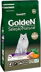 Premier Pet Ração Golden Seleção Natural Para Cães Adultos De Raças Pequenas Sabor Abóbora - 3Kg