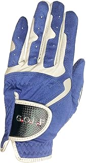 LUOSHUAI Golf Gloves 1pc Golf Gloves Men Professional Breathable Blue White Soft Fabric Left Right Sports Non-slip Glove For Golfer Gift Golf Glove (Color : 1pc left Hand Blue, Size : M23)