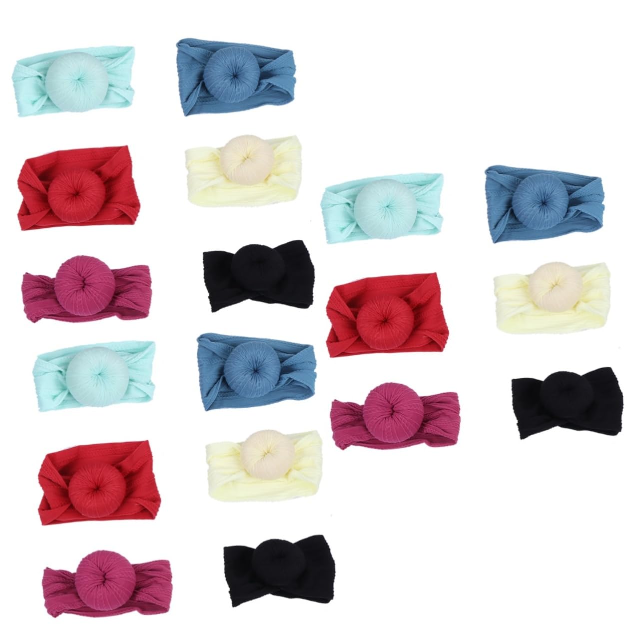 Toyvian 18stücke Haarbänder Aus Weiche Turban Kopfbedeckungen Für Neugeborene Und Kleinkinder Farben Mintgrün Weinrot Bequeme Und Langlebige Haarschleifen Für Mädchen Und Jungen