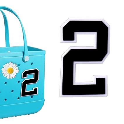 Mity rain Black Number for Bag DIY (2), 2, 0-9