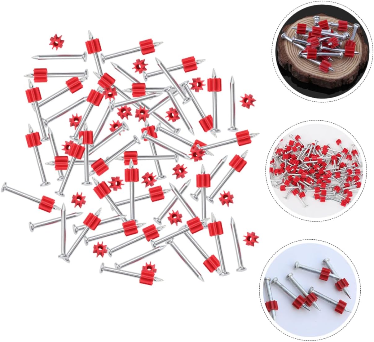 OUNONA 100pcs Extended Wall Nails for Picture Hanging Straight Nails for Carpentry Projects for Heavy Materials and Various Wall Thicknesses