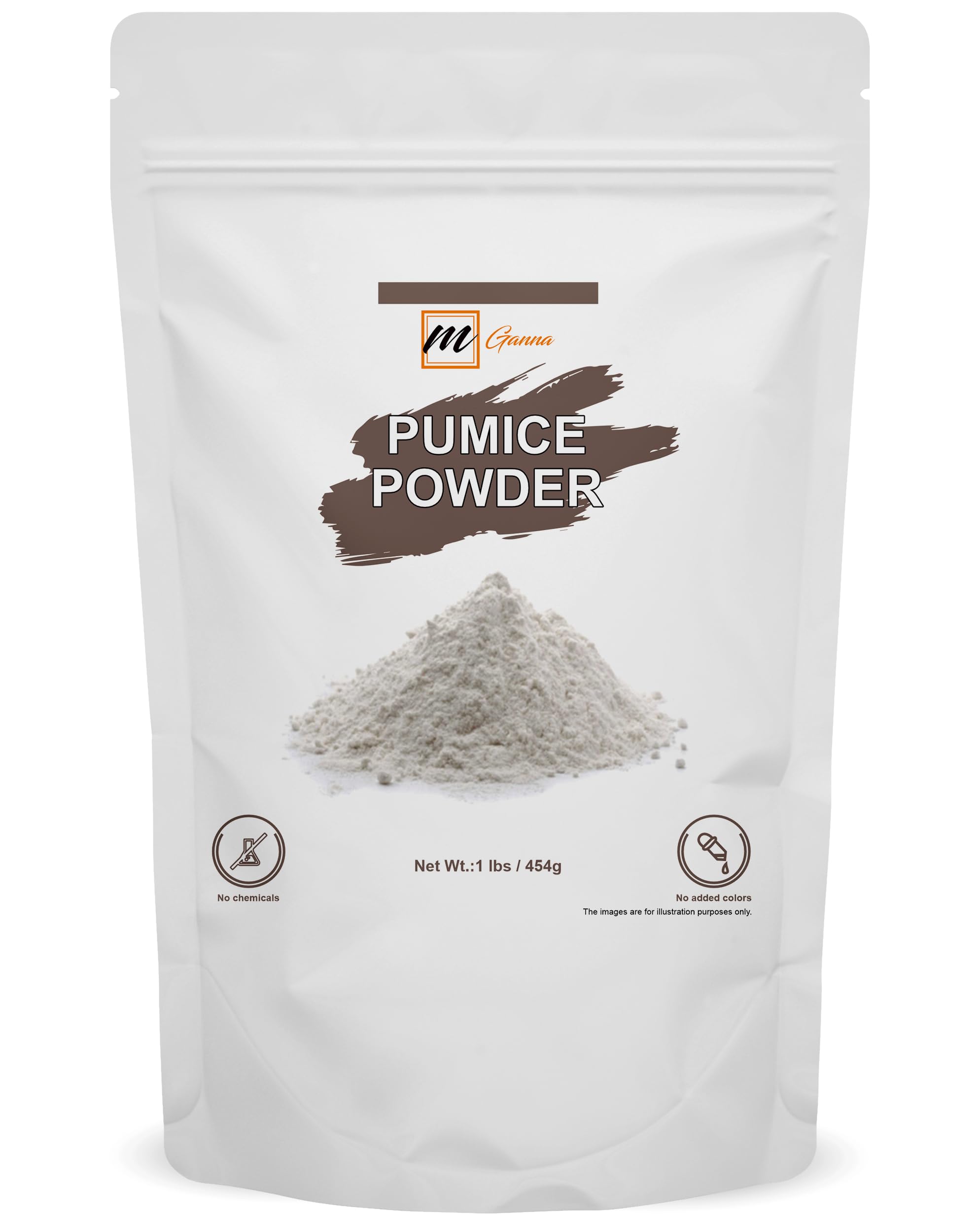 100% Natural Pumice Powder for Facial Masks, Skin Exfoliation, Soap Making and other cosmetic formulations 1 lbs / 454 gms