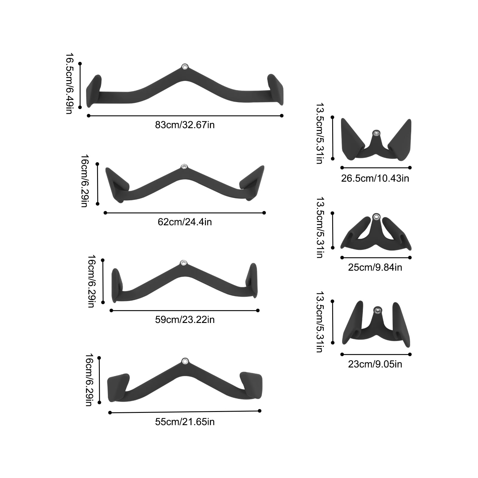 LAT Pull down Bar Grip Handle, nasadki do podciągania, urządzenie wioślarskie, akcesoria LAT Pulldown, zestaw Multi Grip do treningu siłowego na plecach, biceps curl, drążek do podciągania