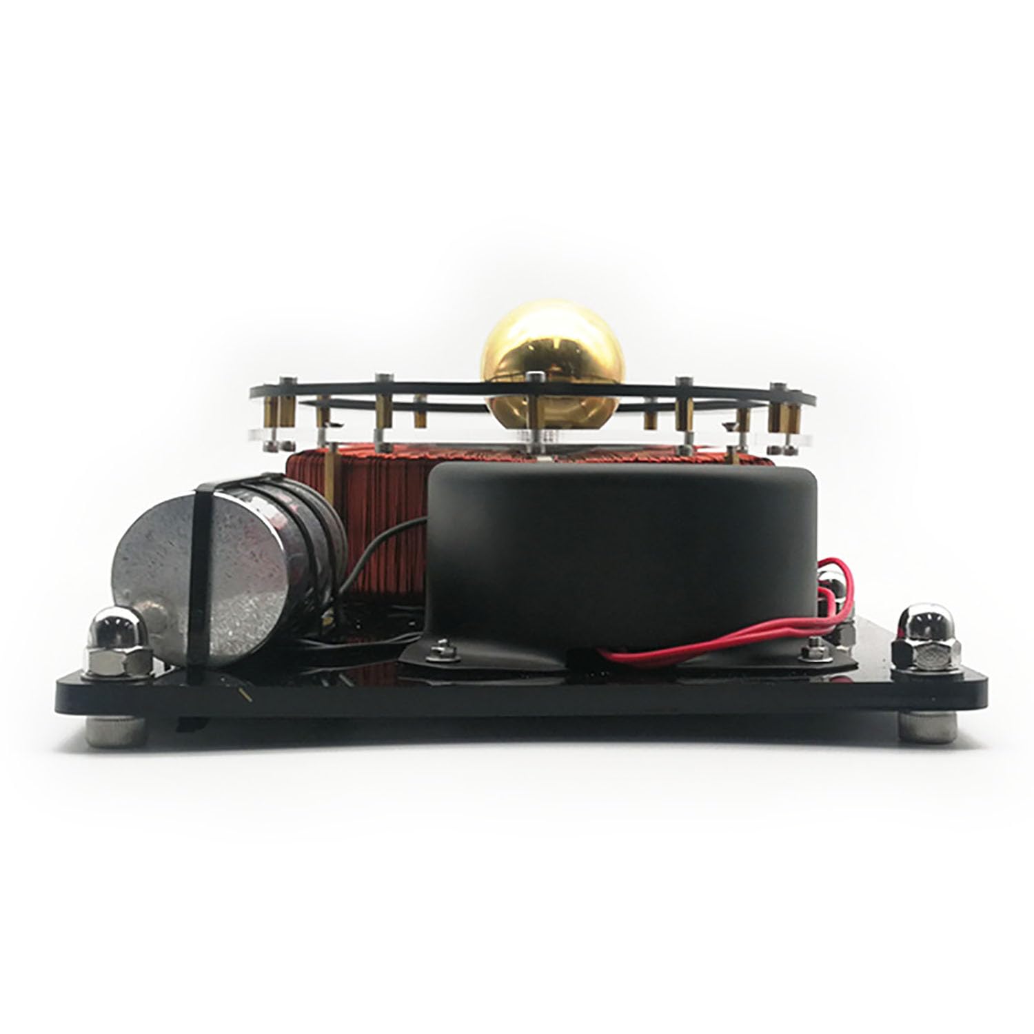 Expérience de bobine de champ magnétique, modèle de démonstration de courants de Foucault électromagnétiques avec connecteurs en acrylique et laiton pour l'enseignement et les cadeaux