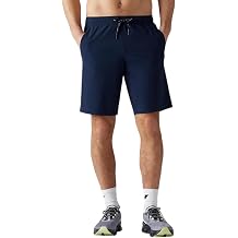Rhone Mens 9 Pursuit Shorts Unlined Mens Gym Shorts with All-Way Stretch, Zipper Pocket - Moisture Wicking Workout Short