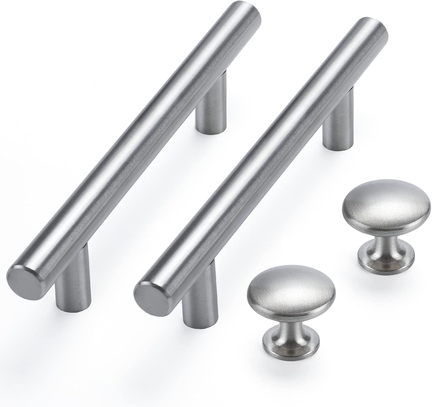 homdiy 30 Pack Kitchen Cabinet Handles Brushed Nickel Cabinet Pulls - 30Pack Cabinet Knobs Brushed Nickel Cabinet Door Konbs