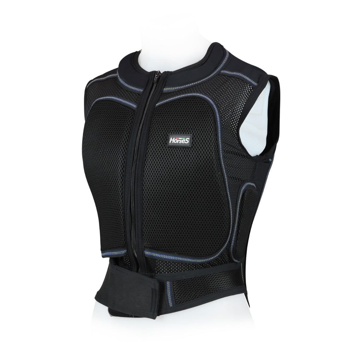 Horses Gilet Protezione Equitazione New, Gilet Protettivo per Cavalieri ed Amazzoni, Tessuto Tecnico con Inserti, Elasticizzato, Si Adatta alle Forme del Corpo